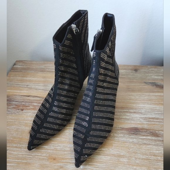 Zara Shoes Zara Shiny Ankle Boots Poshmark